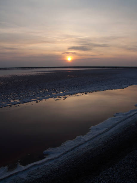 istock Pink salty lake 675947080