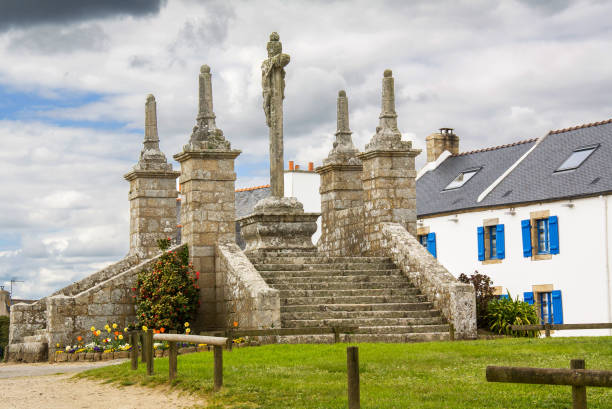 istock calvary. Saint Cado, Belz, Morbihan. Brittany 675948790