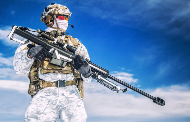 istock Winter arctic mountains warfare 675951566
