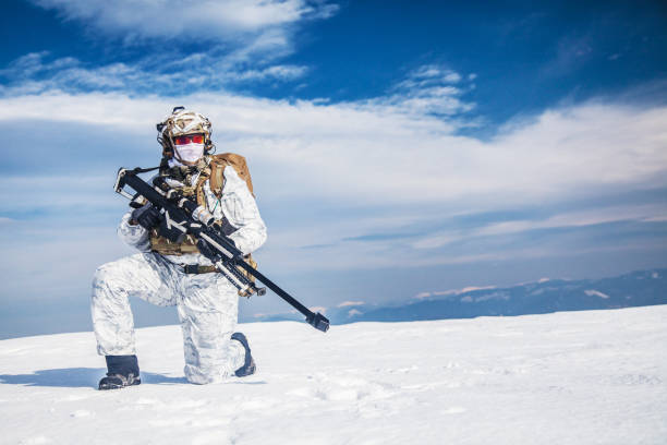 istock Winter arctic mountains warfare 675951944