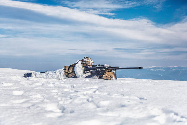 istock Winter arctic mountains warfare 675952366