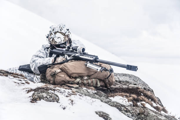 istock Winter arctic mountains warfare 675952888