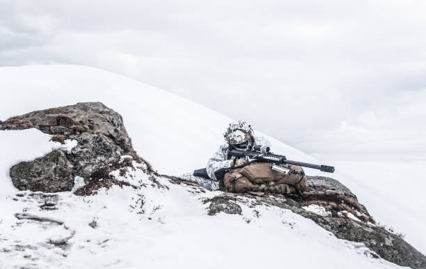 Winter arctic mountains warfare