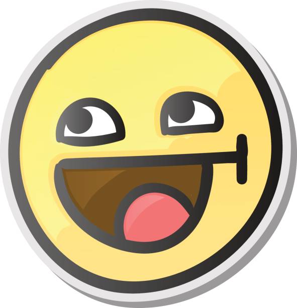 Cute Emoji Smiling Face With Open Mouth And Smiling Eyes Emoticon