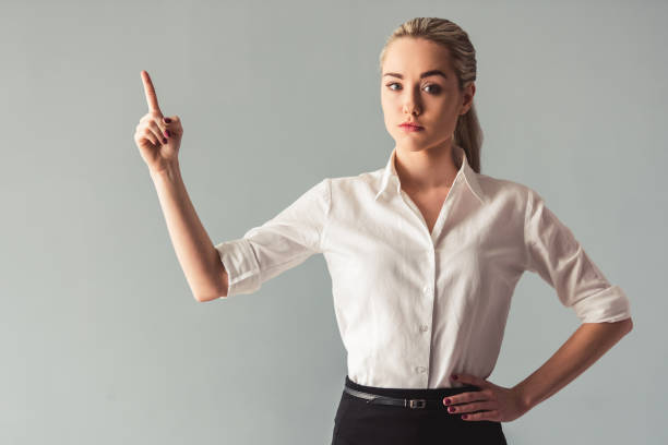 istock Attractive young business lady 675962316