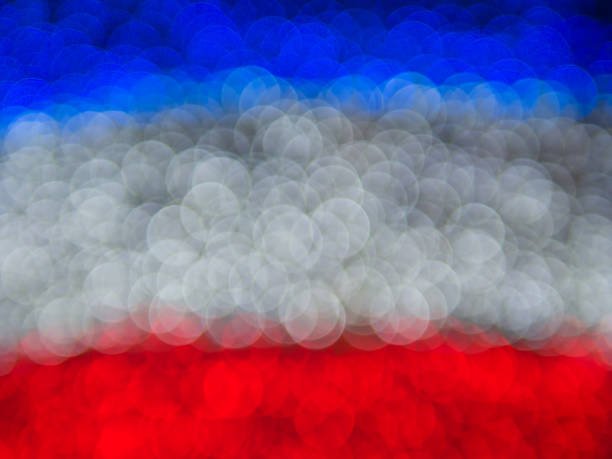 istock Abstract blurry background bokeh color blue red 675962372