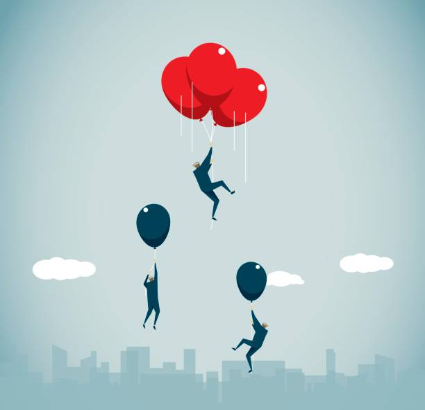 бизнес-стратегия - china balloon stock illustrations
