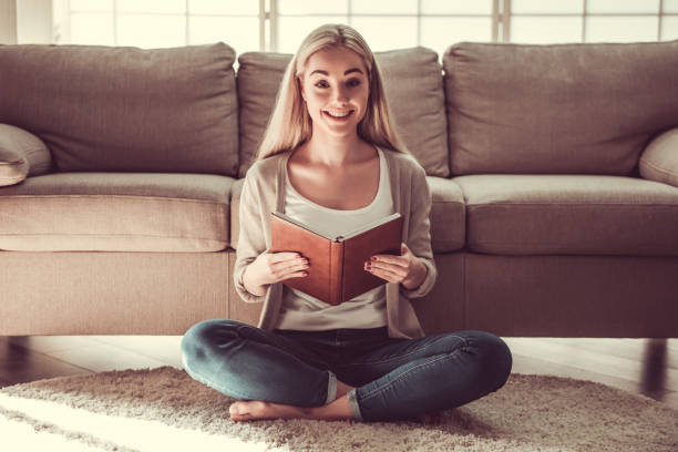 istock Attractive girl at home 675972076