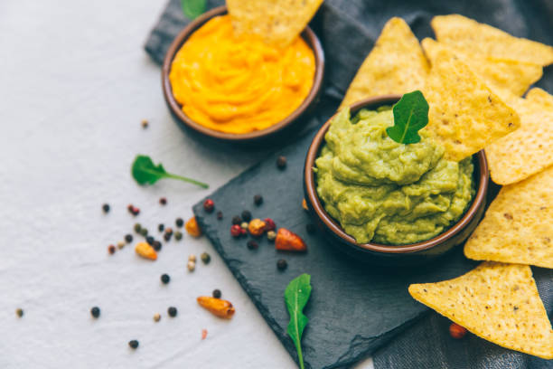 istock Guacamole dip and tortilla chips 675972206