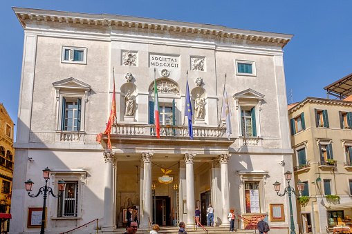 Teatro la Fenice is an opera house in the old town of Venice, first opened in 1792, rebuilt in 1836 and in 2003 after two devastating fires.