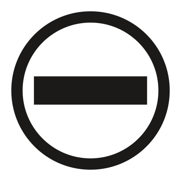 No entry sign line icon No entry line icon, Traffic and road sign, vector graphics, a solid pattern on a white background, eps 10. простой рецепт домашней медовухи stock illustrations