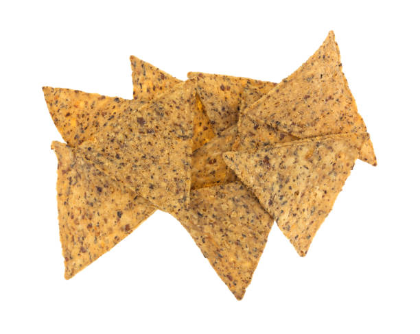 istock Salt and pepper chips isolated on a white background 675980812