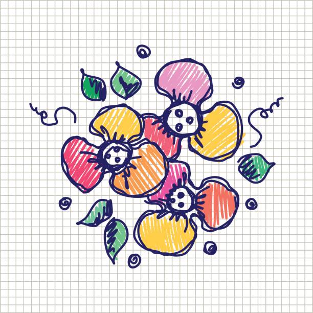 istock Floral frame. Hand drawn flowers and leaves Vector design. Hand sketch line drawing. Decorative card with space for text. Artistic drawing Series of Cards, Blanks and Forms, Template. 675985808