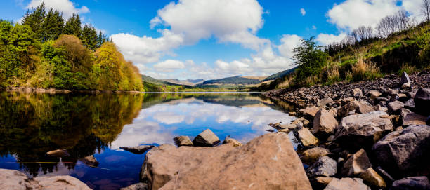 istock Brecon beacons reservoir panorama number two. 675986720