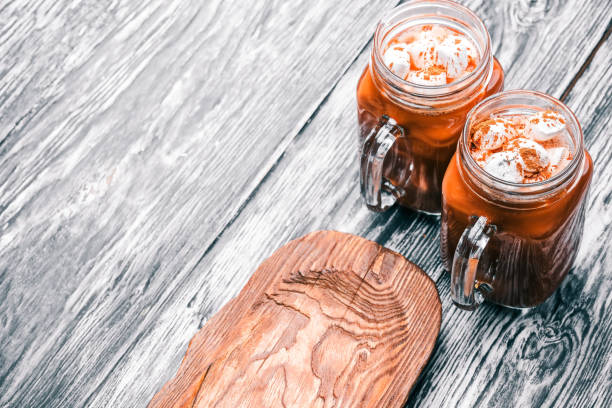 istock Hot chocolate in mason jars 675997430
