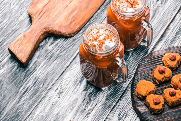 istock Hot chocolate in mason jars 676000498