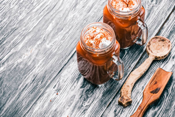 istock Hot chocolate in mason jars 676000862
