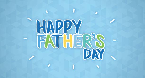 Happy Father's Day Happy Father's Day greeting message handwriting. father in law stock illustrations