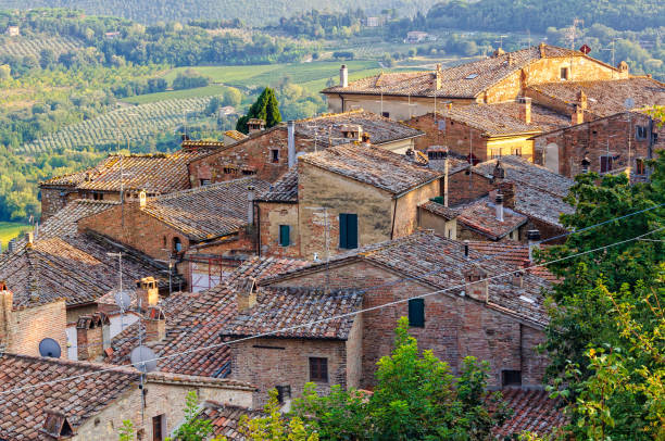 istock Roofs below the Walls - Montepulciano 676004046