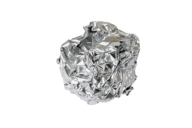 istock Recyclable metal foil garbage 676011716