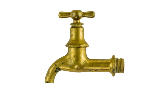 istock Vintage water faucet isolated 676011892