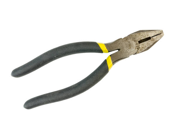 istock Kit pliers with black and yellow handle isolated 676018640