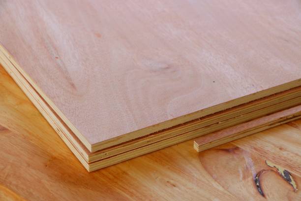 Plank for making furniture stock photo