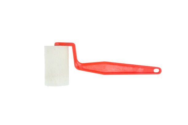 istock Paint platen with red handle isolated on white background 676022766