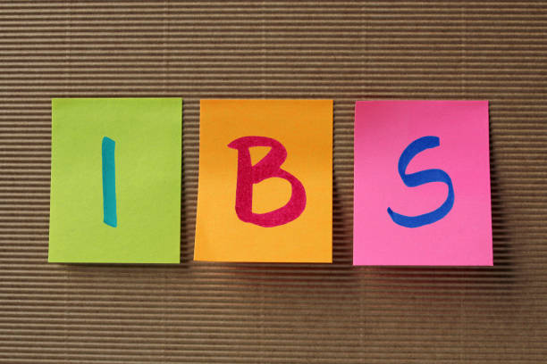 IBS acronym on colorful sticky notes stock photo