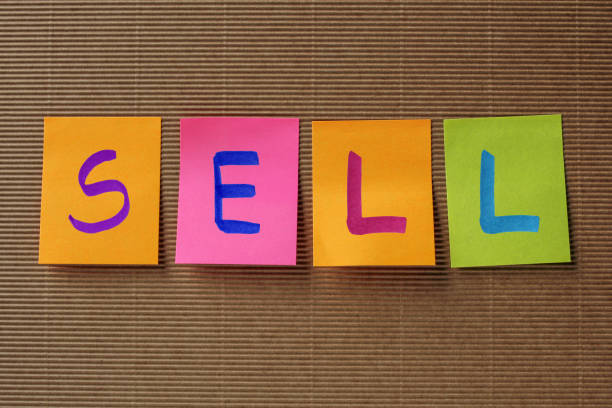 istock sell word on colorful sticky notes 676046188