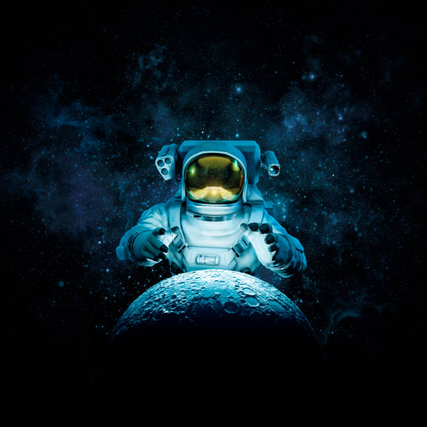 alcance de la luna - astronaut fotografías e imágenes de stock