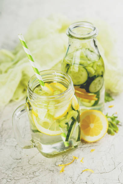 istock Detox water with cucumber 676068576