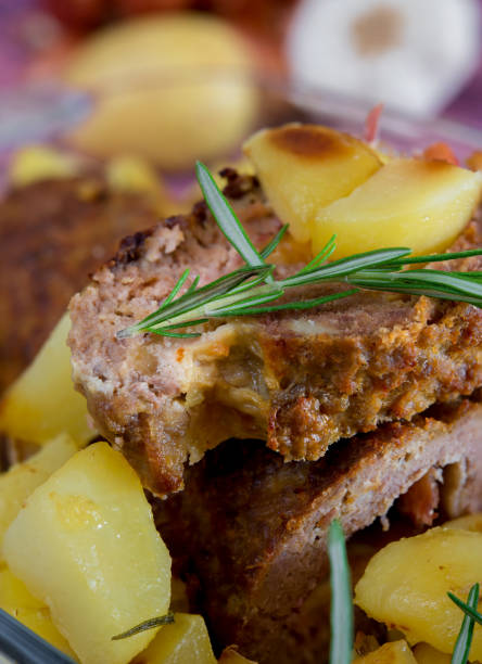 istock meatloaf and baked potatoes 676093288