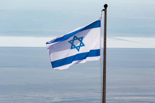 istock The Israeli flag in Masada 676102964