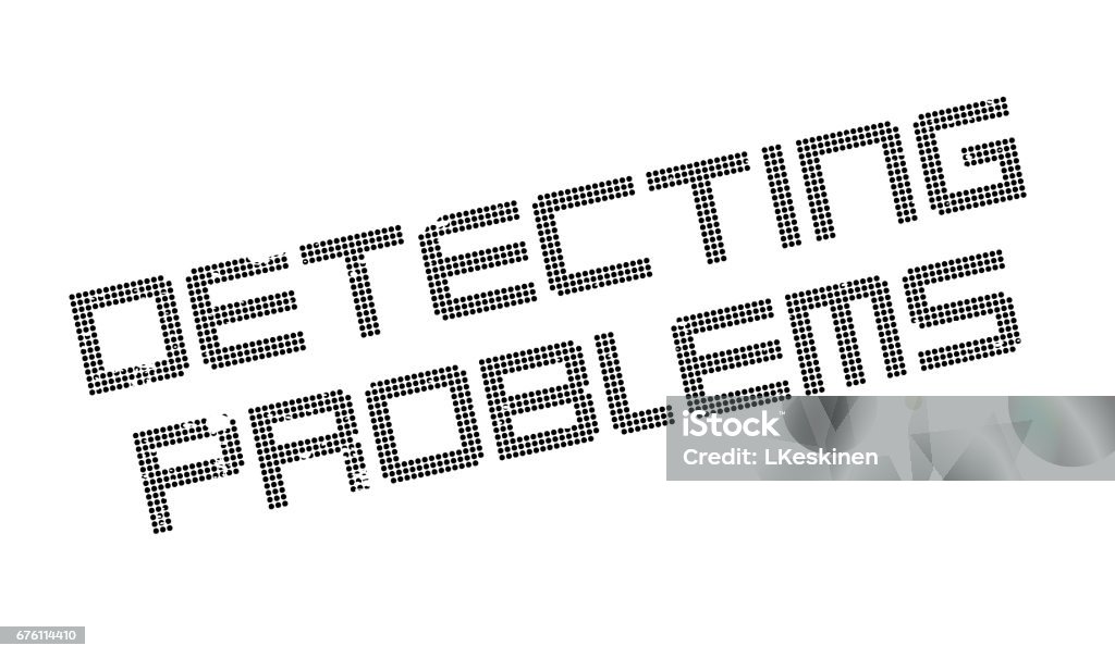 Detecting Problems Rubber Stamp Stock Illustration - Download Image Now ...