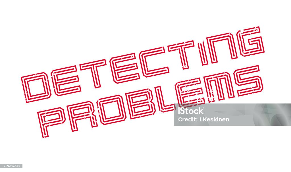 Detecting Problems Rubber Stamp Stock Illustration - Download Image Now ...
