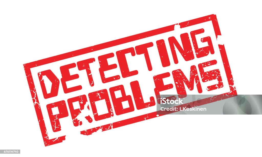 Detecting Problems Rubber Stamp Stock Illustration - Download Image Now ...
