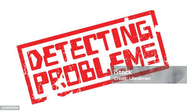 Detectiting The Problem Detecting Problems Rubber Stamp Stock Illustration - Download Image Now ...