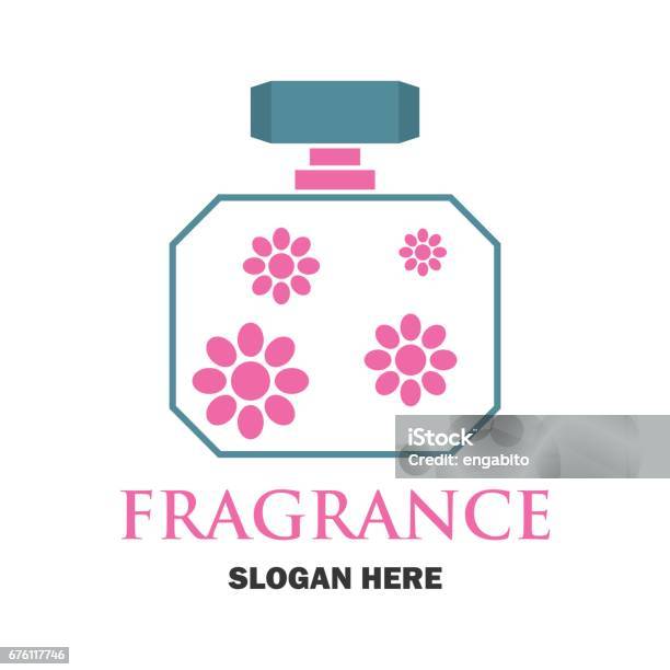 Perfume Fragrance Icon With Text Space For Your Slogan Tag Line Vector Illustration Stock Illustration - Download Image Now