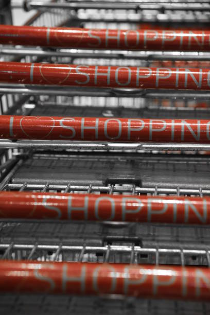 istock Shopping carts in the supermarket 676163540