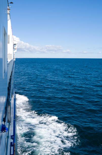 istock Ferryboat: Small ferryboat crossing the Kattegat Sea 676171102