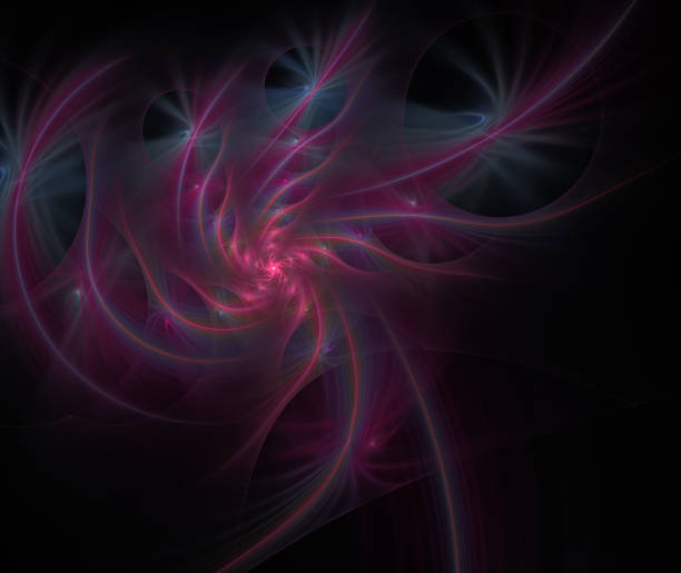 istock Fluffy spirals of stars with glowing rays 676173616