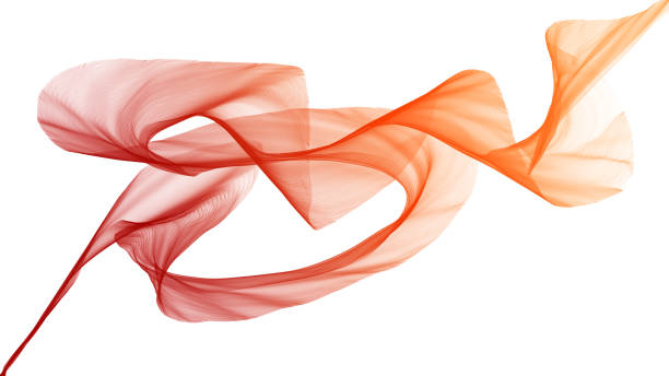 istock Colorful 3d rendered waves look like smoke 676175028