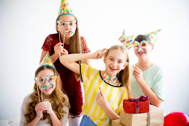 istock Girls celebrating birthday 676175676