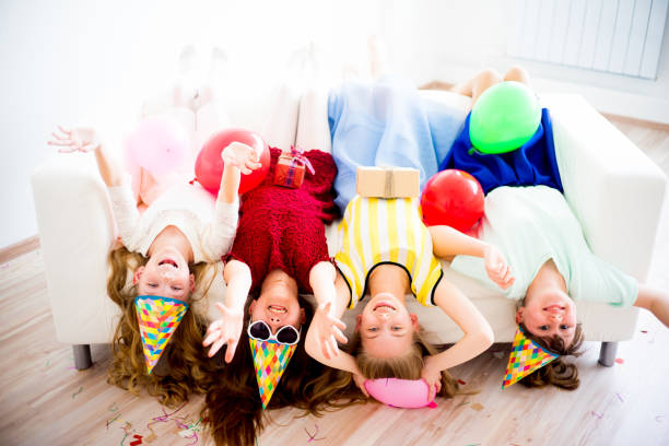 istock Girls celebrating birthday 676186954
