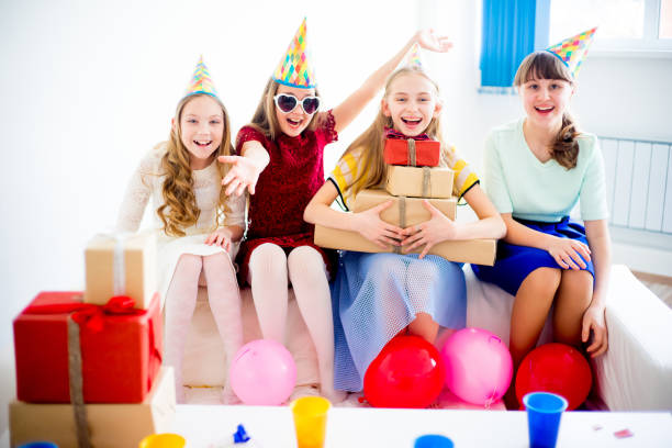 istock Girls celebrating birthday 676187976