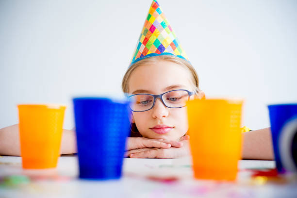 istock Bored girl on a party 676198818
