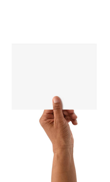 istock Blank sheet of paper hand 676223520