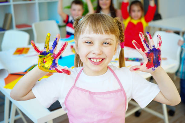 istock Art lesson in kindergarten 676250420