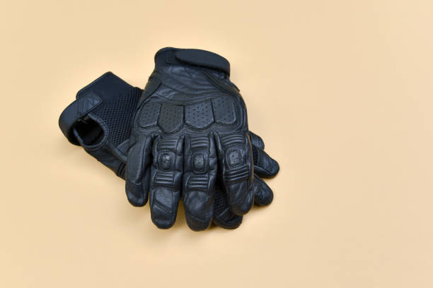 istock black leather gloves for riding a motorcycle or bicycle 676280206